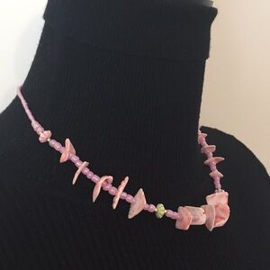 2-$10 Vintage Sea Shells & Beads Necklace